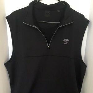 Dunning Golf Black 1/4 Zip Golf Vest Size XL